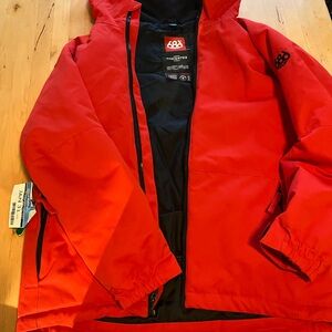 686 Scarlet and Ebony Hooded Jacket